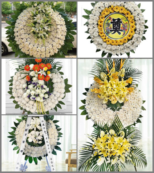 福建龙岩新罗区万安镇梅村村花圈速递
